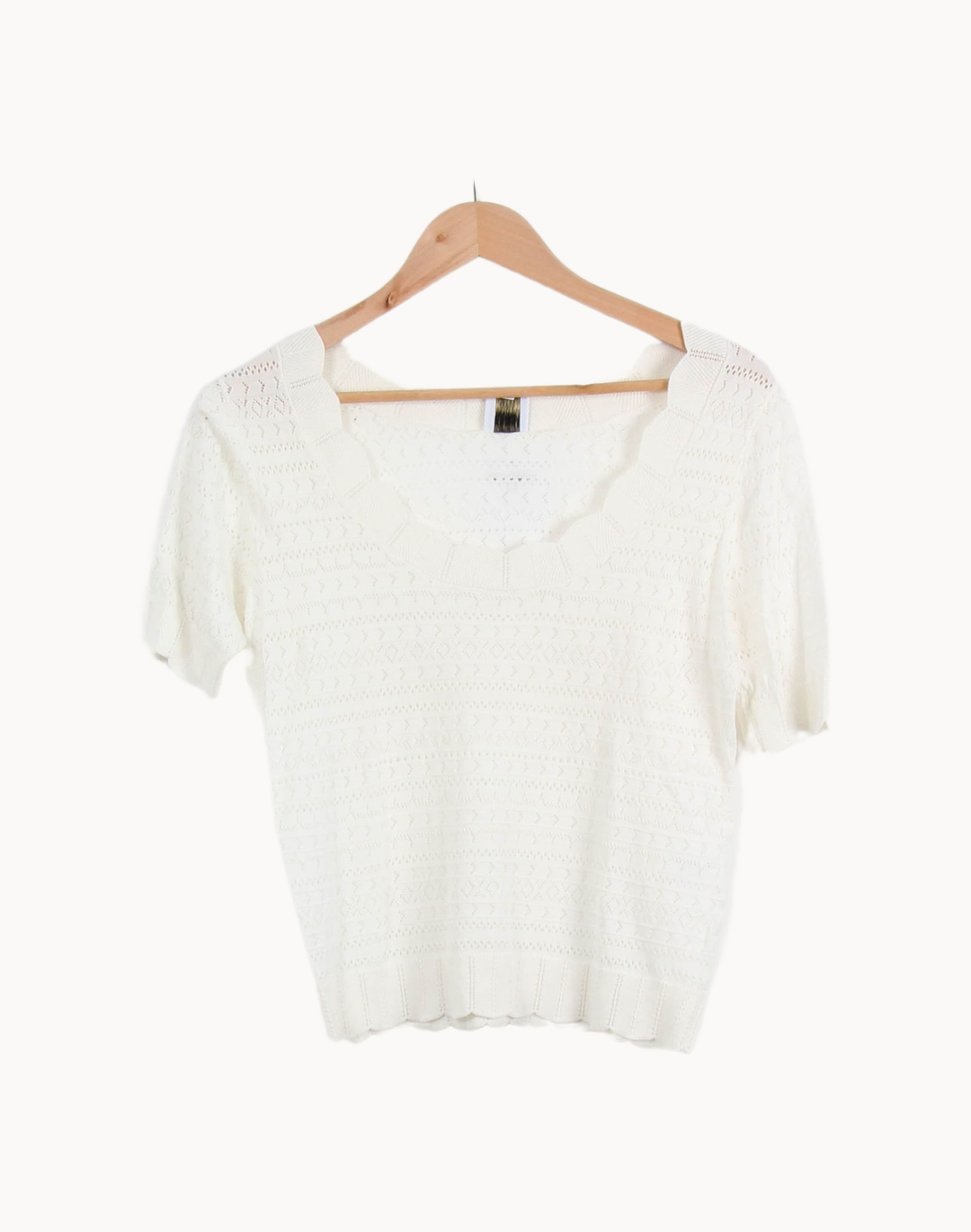Pull Blanc - Taille M/38 de la marque Petite Mendigote | PARAD67121 - Vendu par Paradigme - Image 2