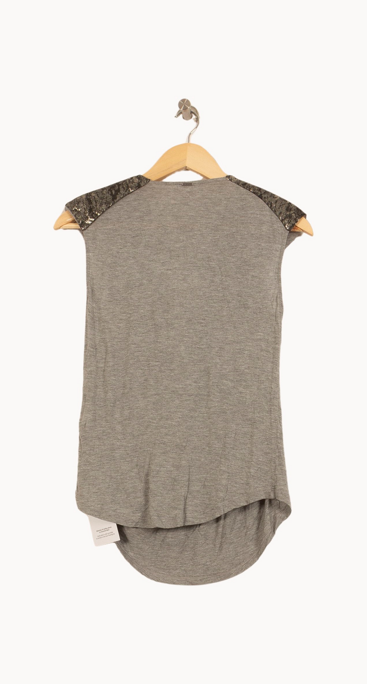 Top Sans Manches Gris et Noir - Taille L/40 de la marque IKKS | PARAD53989 - Vendu par Paradigme - Image 4