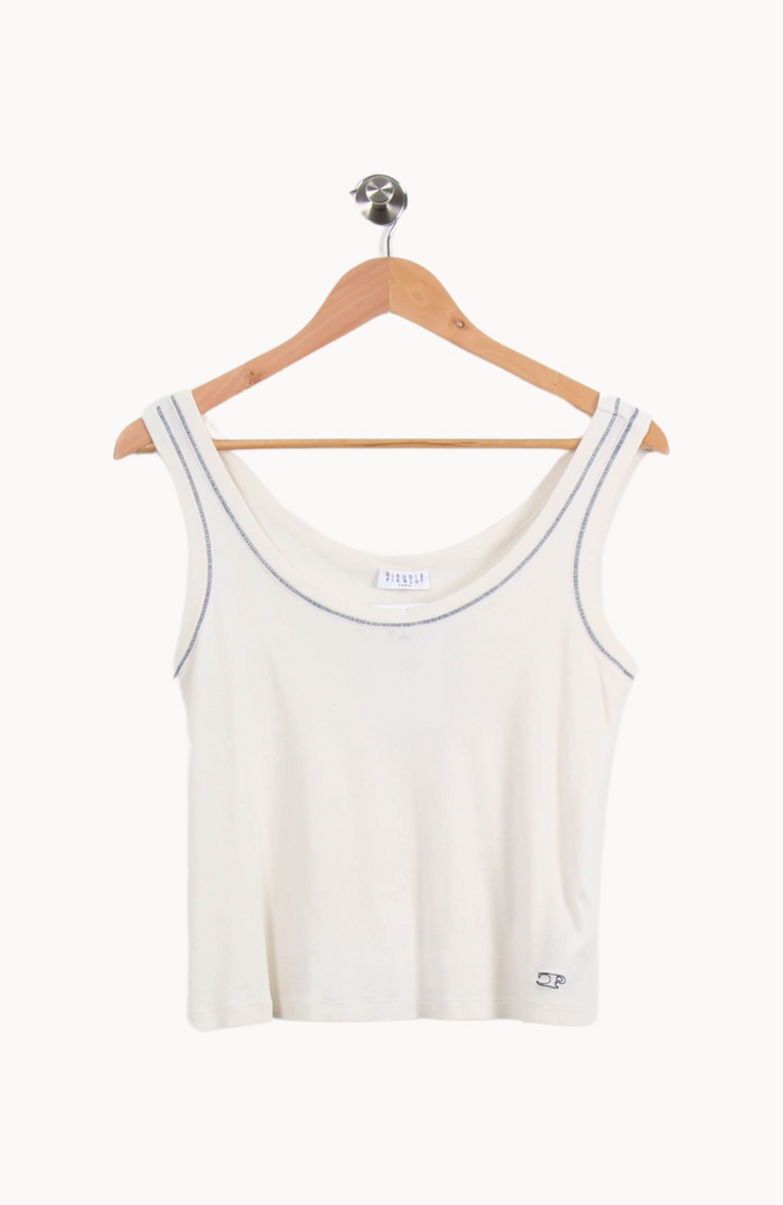 Débardeur Blanc - Taille S/36 de la marque Claudie Pierlot | PARAD48873 - Vendu par Paradigme - Image 2