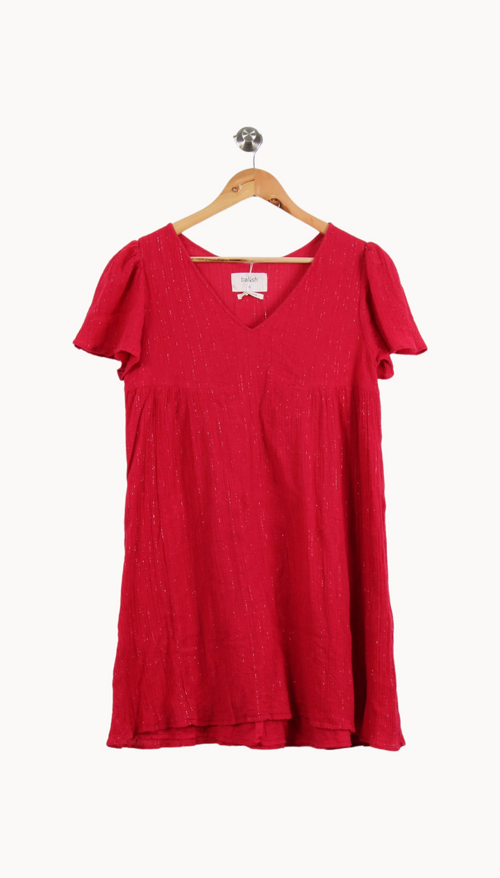 Robe Courte Rose - Taille XS/34 de la marque ba&sh | PARAD67153 - Vendu par Paradigme - Image 2