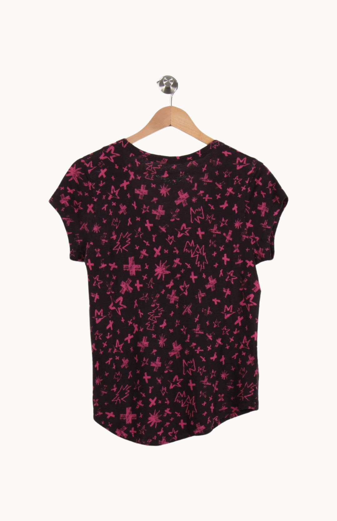 Tee-shirt Noir et Rose - Taille XS/34 de la marque Zadig&Voltaire | PARAD67102 - Vendu par Paradigme - Image 4