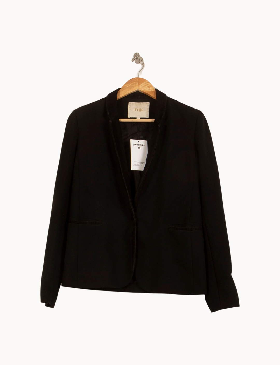 Veste Tailleur Noire - Taille M/38 de la marque Maje | PARAD39706 - Vendu par Paradigme - Image 2