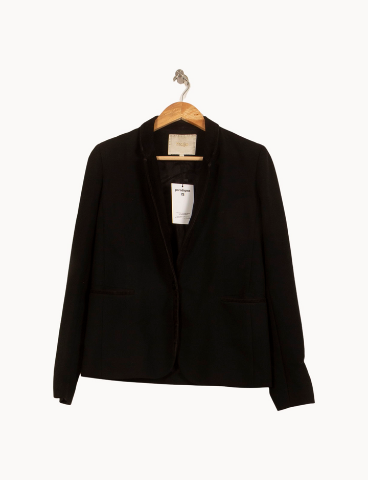 Veste Tailleur Noire - Taille M/38 de la marque Maje | PARAD39706 - Vendu par Paradigme - Image 2