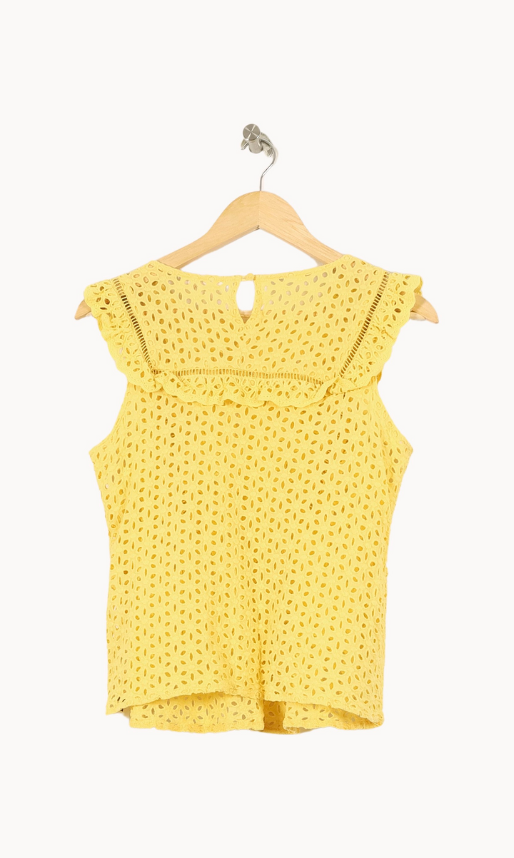 Blouse Sans Manches Jaune - Taille M/38 de la marque Grace & Mila | PARAD66655 - Vendu par Paradigme - Image 4