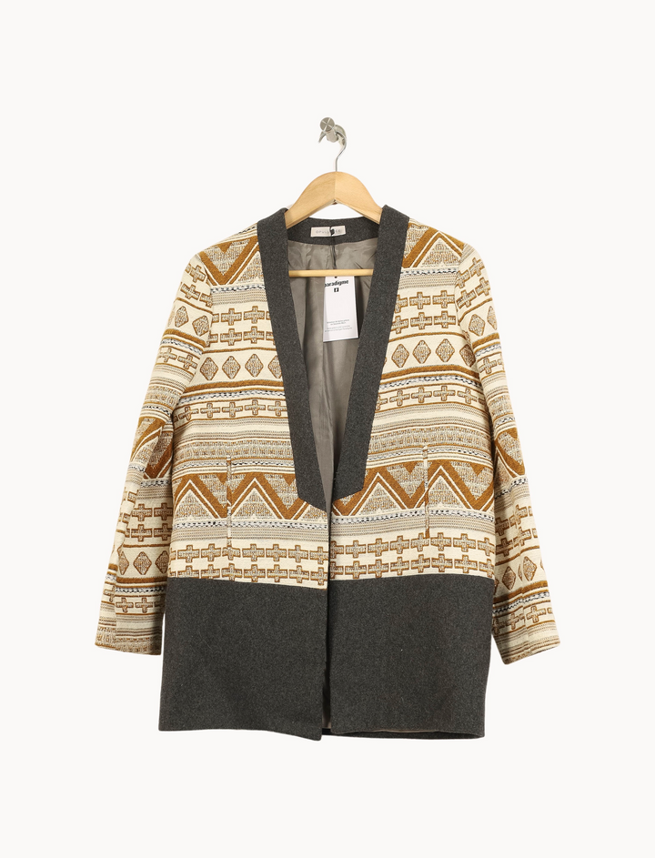 Veste Beige et Gris - Taille S/36 de la marque Opullence | GLLM0091 - Vendu par Paradigme - Image 2