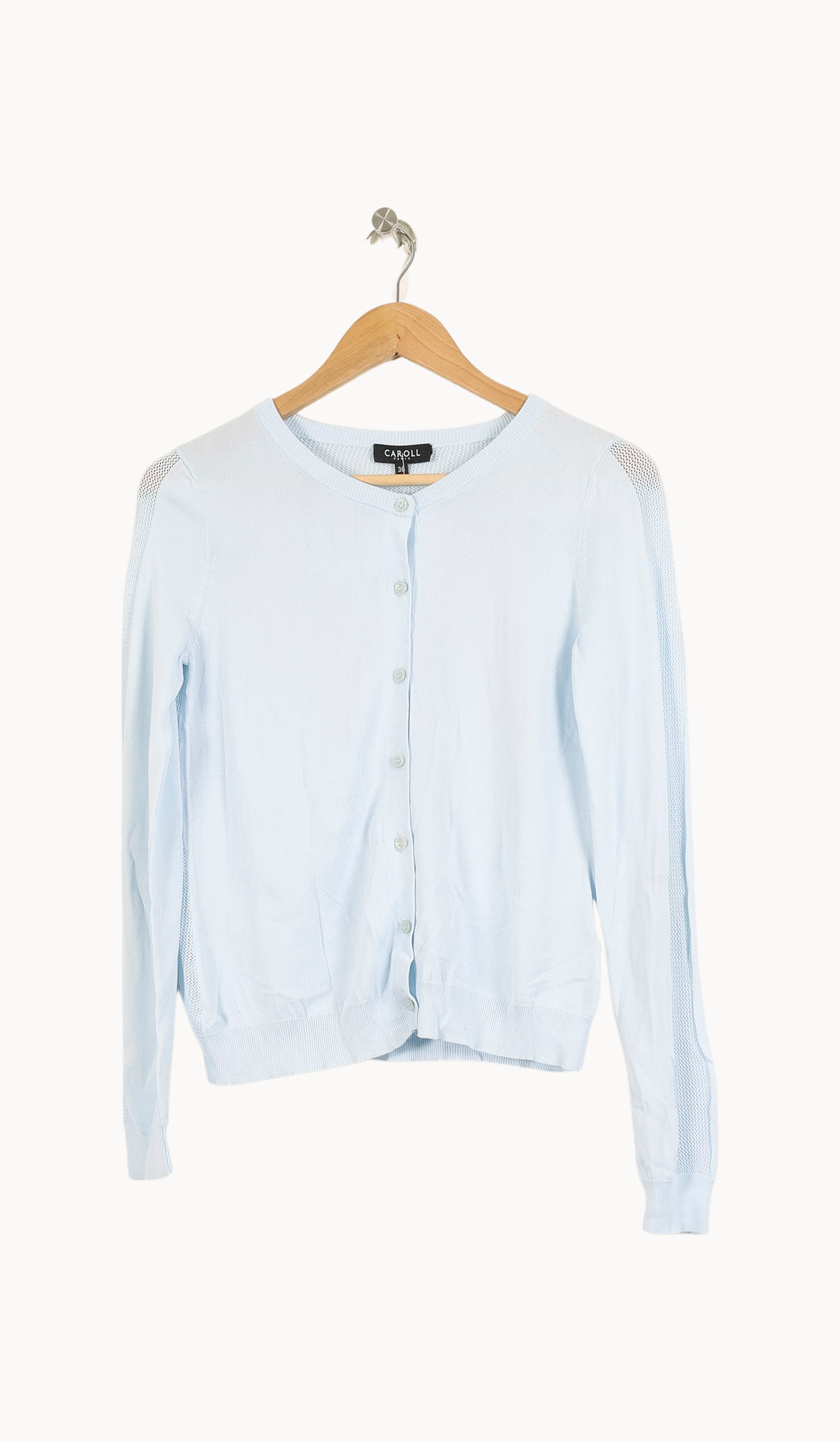 Cardigan Bleu - Taille S/36 de la marque Caroll | PARAD69349 - Vendu par Paradigme - Image 2
