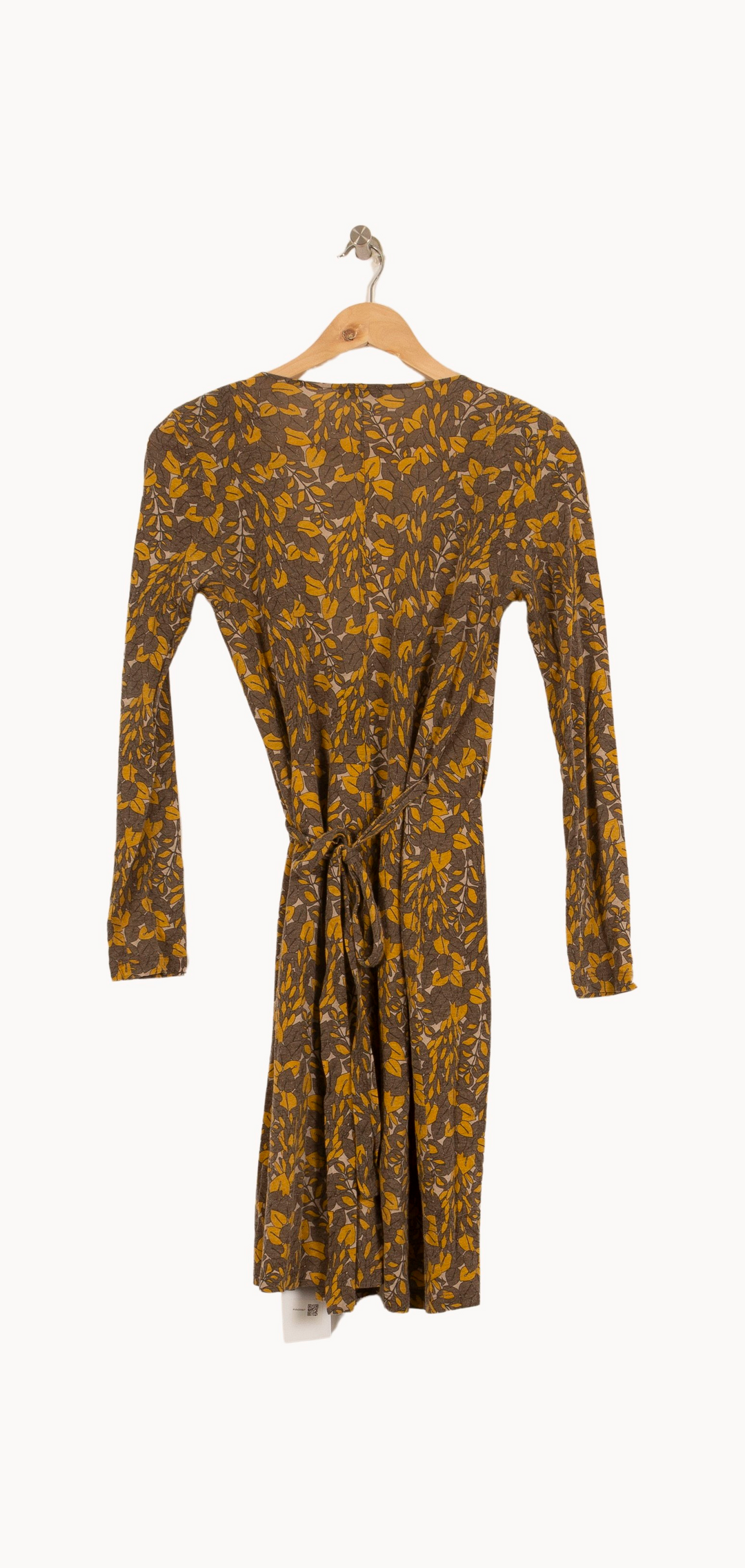 Robe Portefeuille Marron et Jaune - Taille XS/34 de la marque Filippa K | PARAD53927 - Vendu par Paradigme - Image 4
