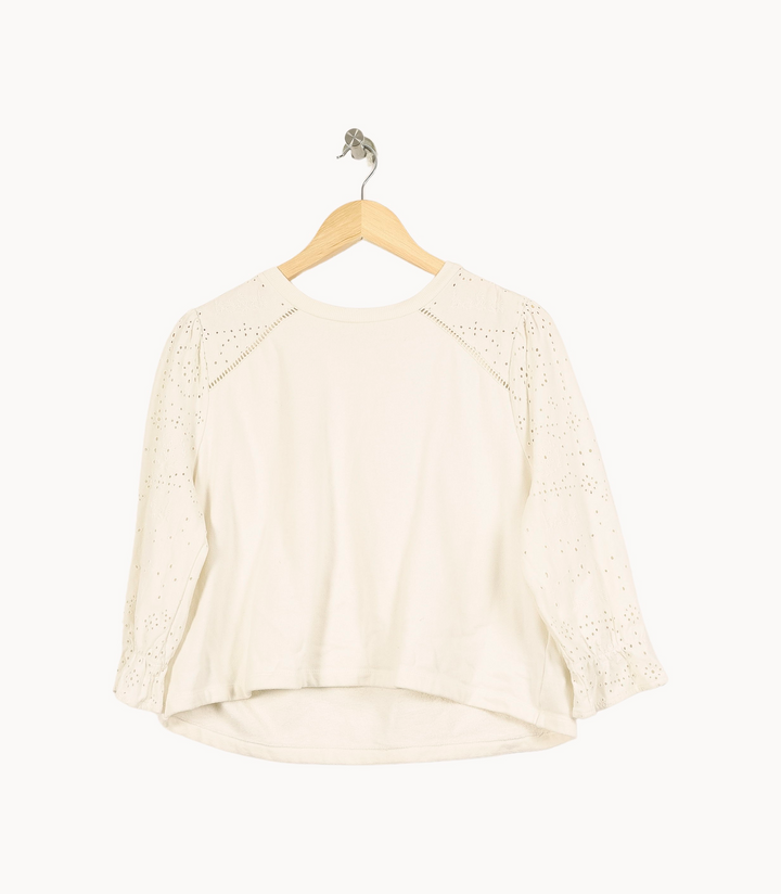 Pull Blanc - Taille S/36 de la marque ba&sh | PARAD34339 - Vendu par Paradigme - Image 2