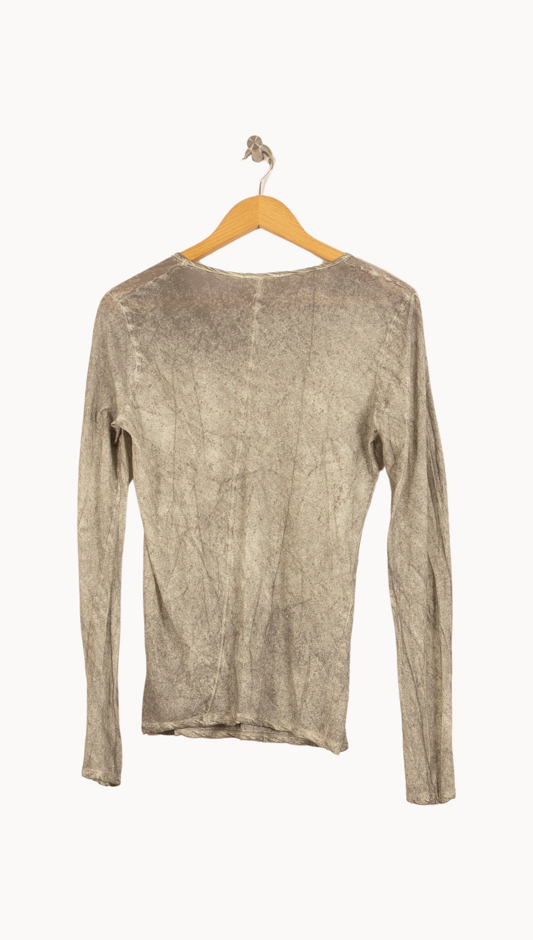 Tee-shirt Manches Longues Gris - Taille L/40 de la marque American Vintage | PARAD44967 - Vendu par Paradigme - Image 4