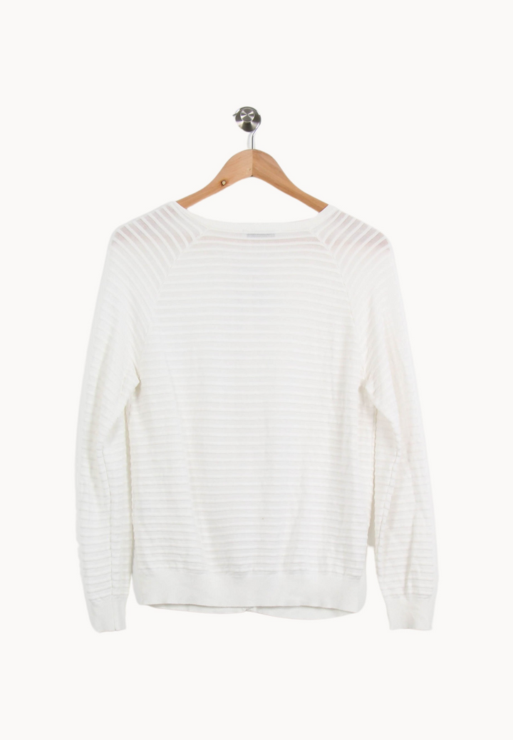 Cardigan Blanc - Taille L/40 de la marque ZAPA | PARAD63405 - Vendu par Paradigme - Image 4