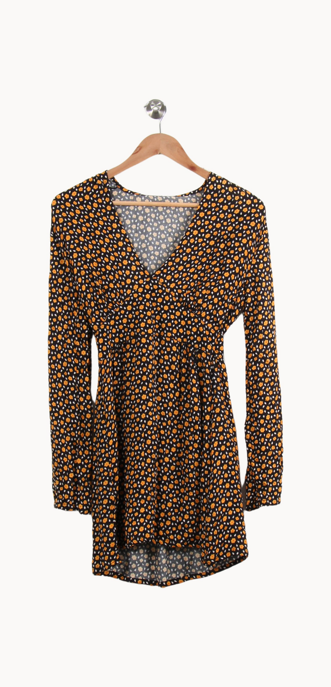 Robe Courte Noire et Orange - Taille XS/34 de la marque Bizance | PARAD25926 - Vendu par Paradigme - Image 2