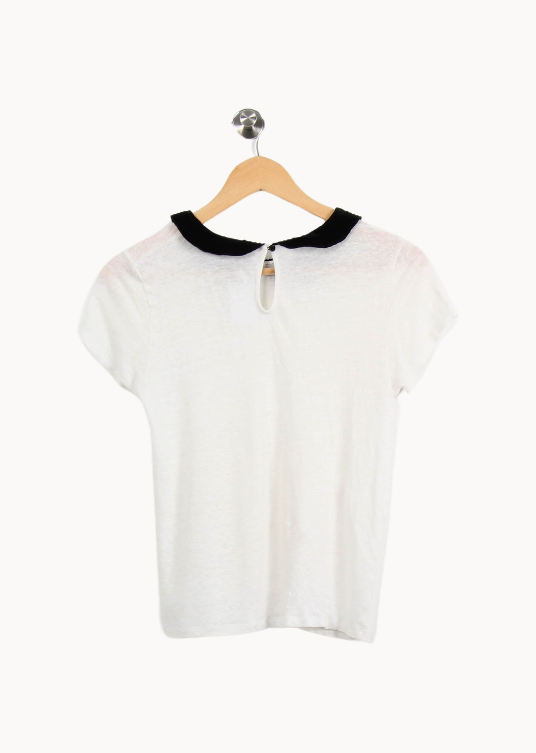 T-shirt Blanc et Noir - Taille S/36 de la marque Pablo | PARAD29435 - Vendu par Paradigme - Image 4