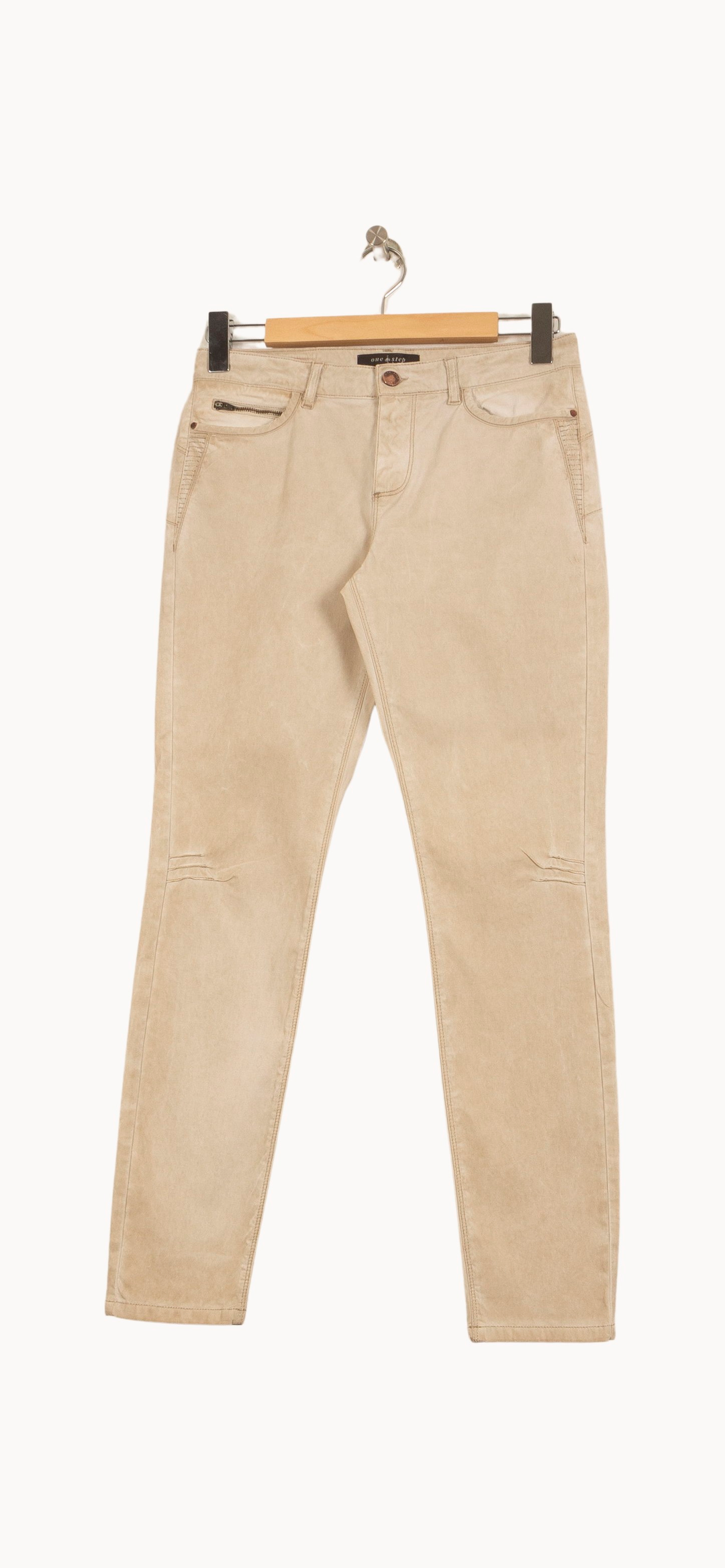 Jean Beige - Taille M/38 de la marque One Step | PARAD34647 - Vendu par Paradigme - Image 2