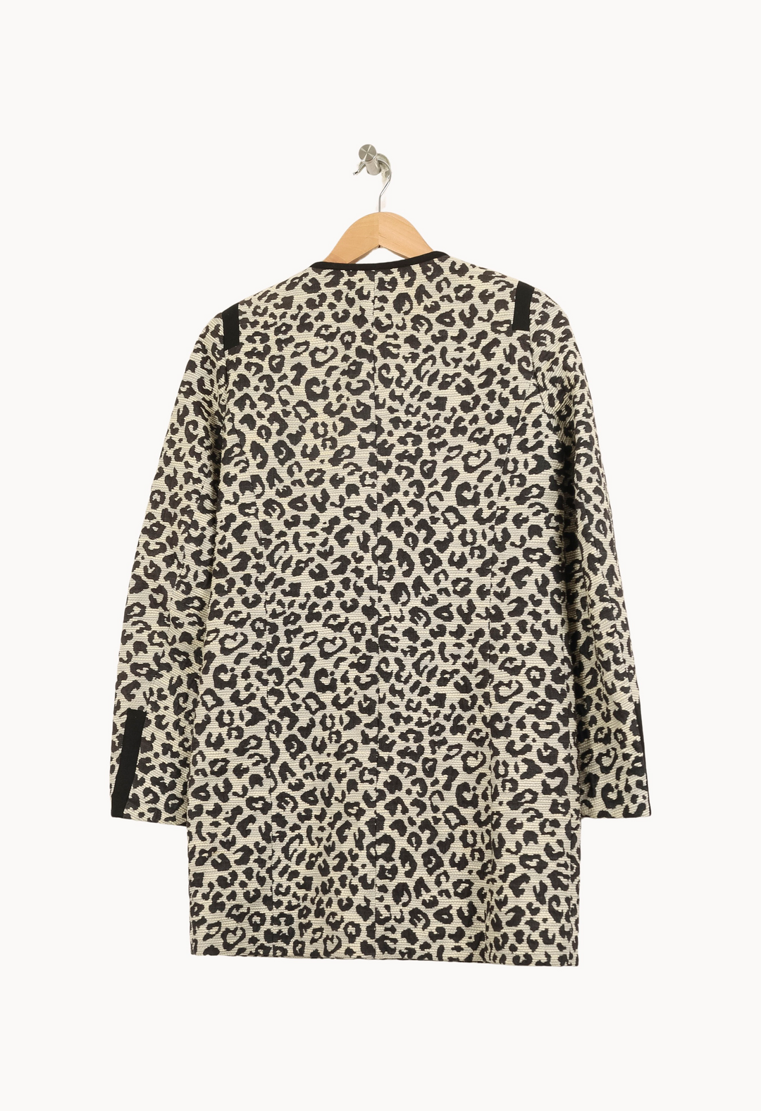 Manteau Léopard Noir et Beige - Taille S/36 de la marque Comptoir des Cotonniers | PARAD49514 - Vendu par Paradigme - Image 4