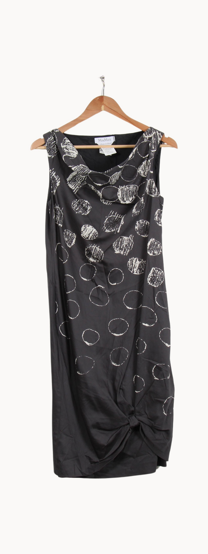Robe Midi Grise et Blanche - Taille S/36 de la marque Max Mara | PARAD45310 - Vendu par Paradigme - Image 2