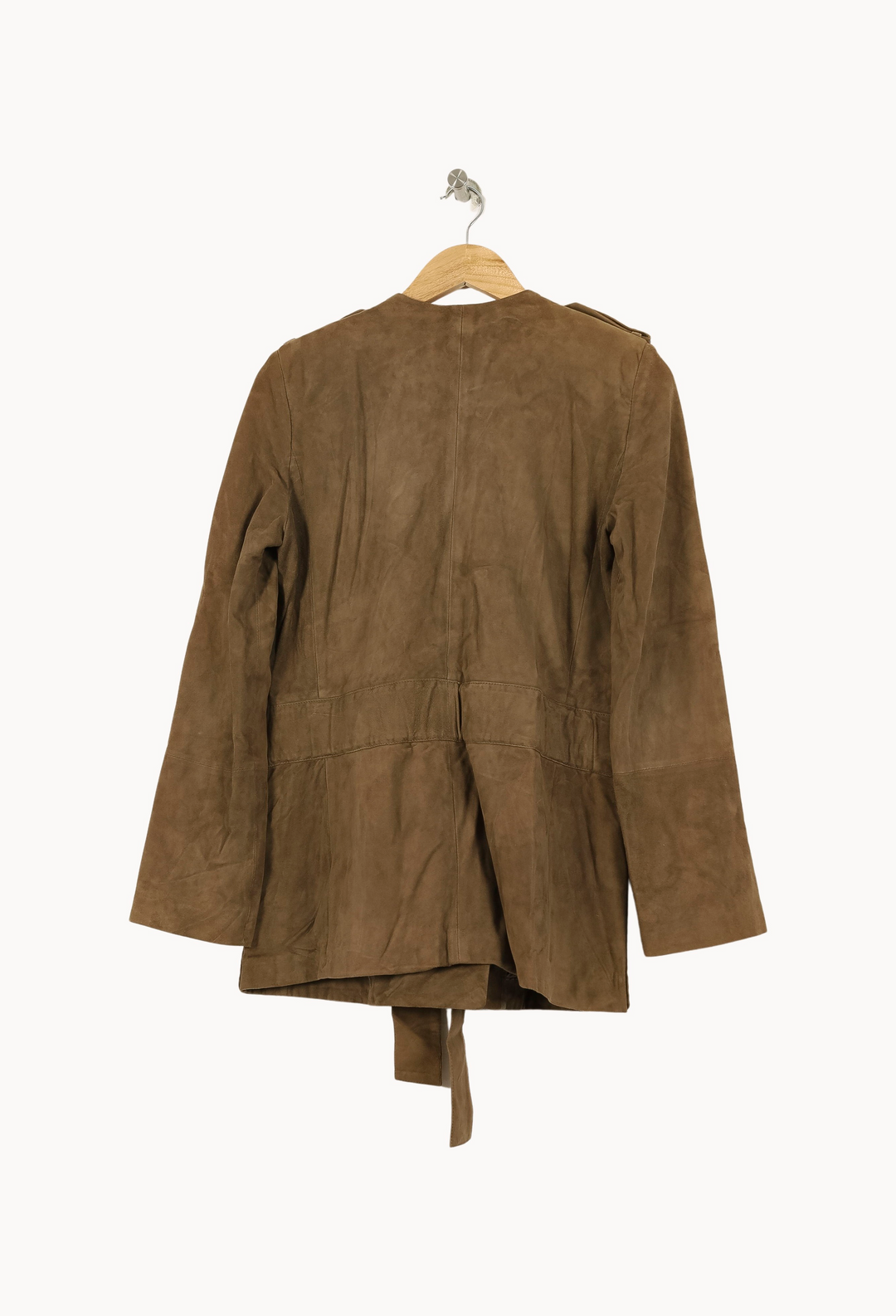 Veste En Cuir Marron - Taille S/36 de la marque ZAPA | PARAD69212 - Vendu par Paradigme - Image 4