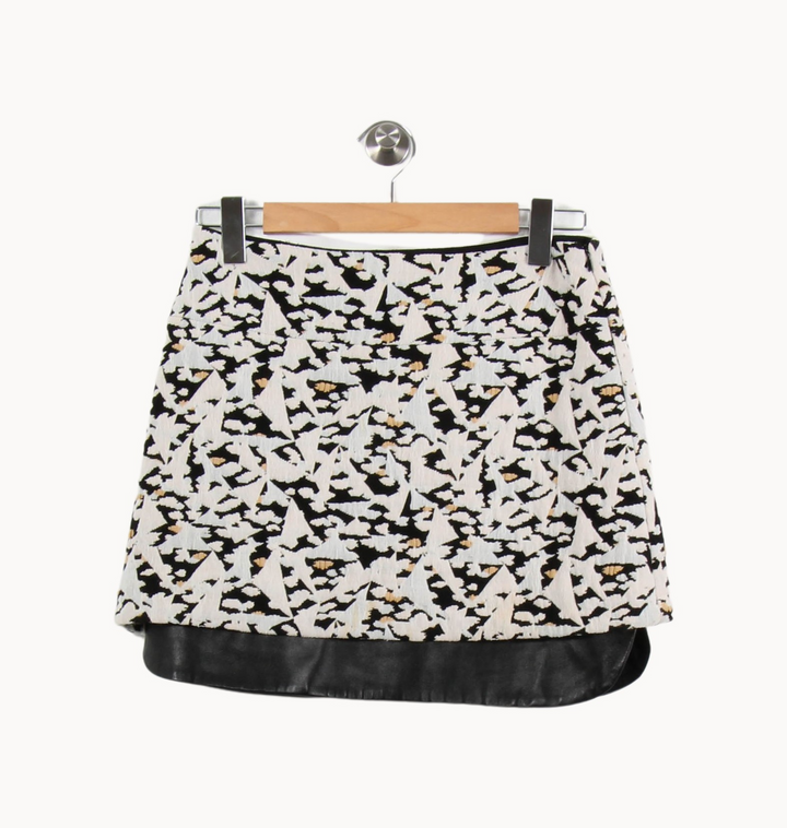 Jupe Courte Blanche et Noire - Taille M/38 de la marque Sandro | PARAD55588 - Vendu par Paradigme - Image 2