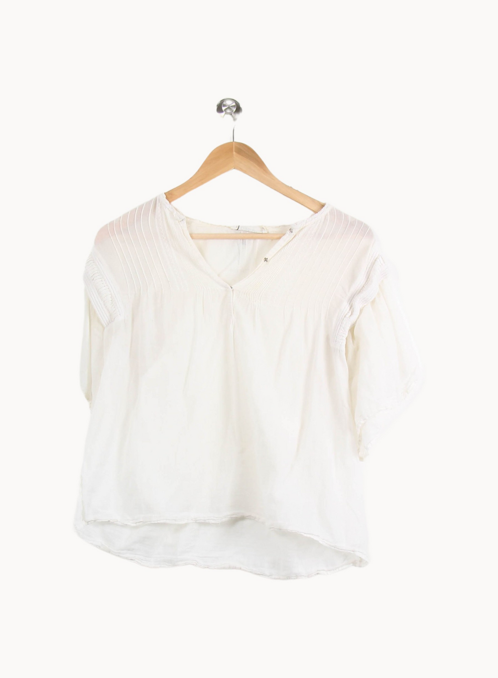 Blouse Blanche - Taille XS/34 de la marque ba&sh | PARAD44934 - Vendu par Paradigme - Image 2