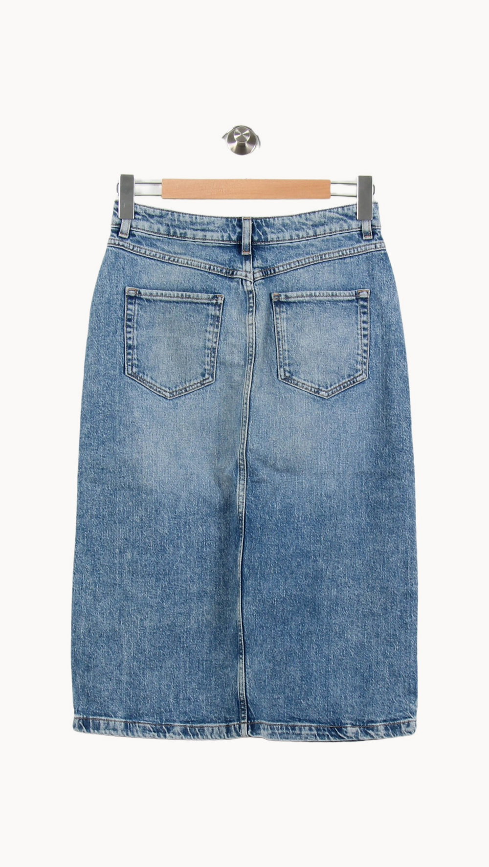 Jupe Midi Bleu - Taille S/36 de la marque Maison 123 | PARAD67013 - Vendu par Paradigme - Image 4