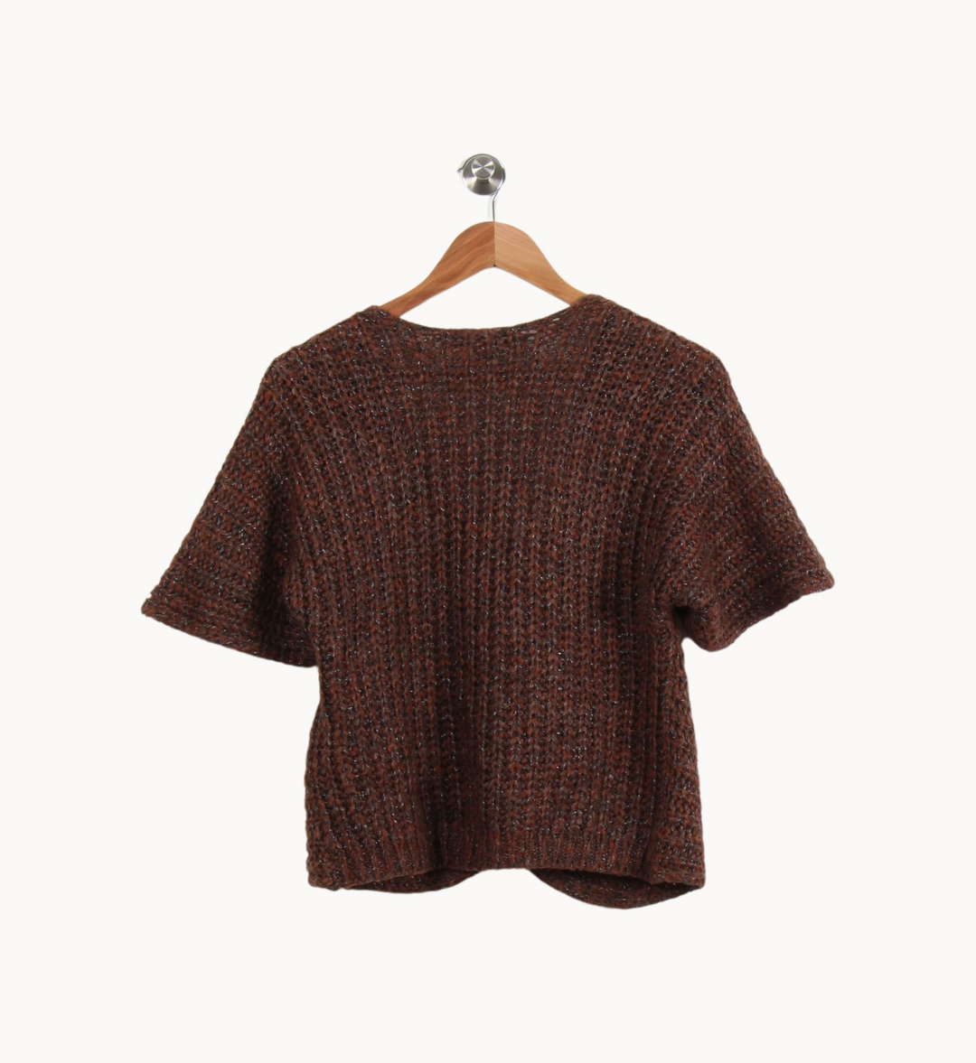 Gilet Marron - Taille S/36 de la marque La Fée Maraboutée | PARAD51366 - Vendu par Paradigme - Image 4