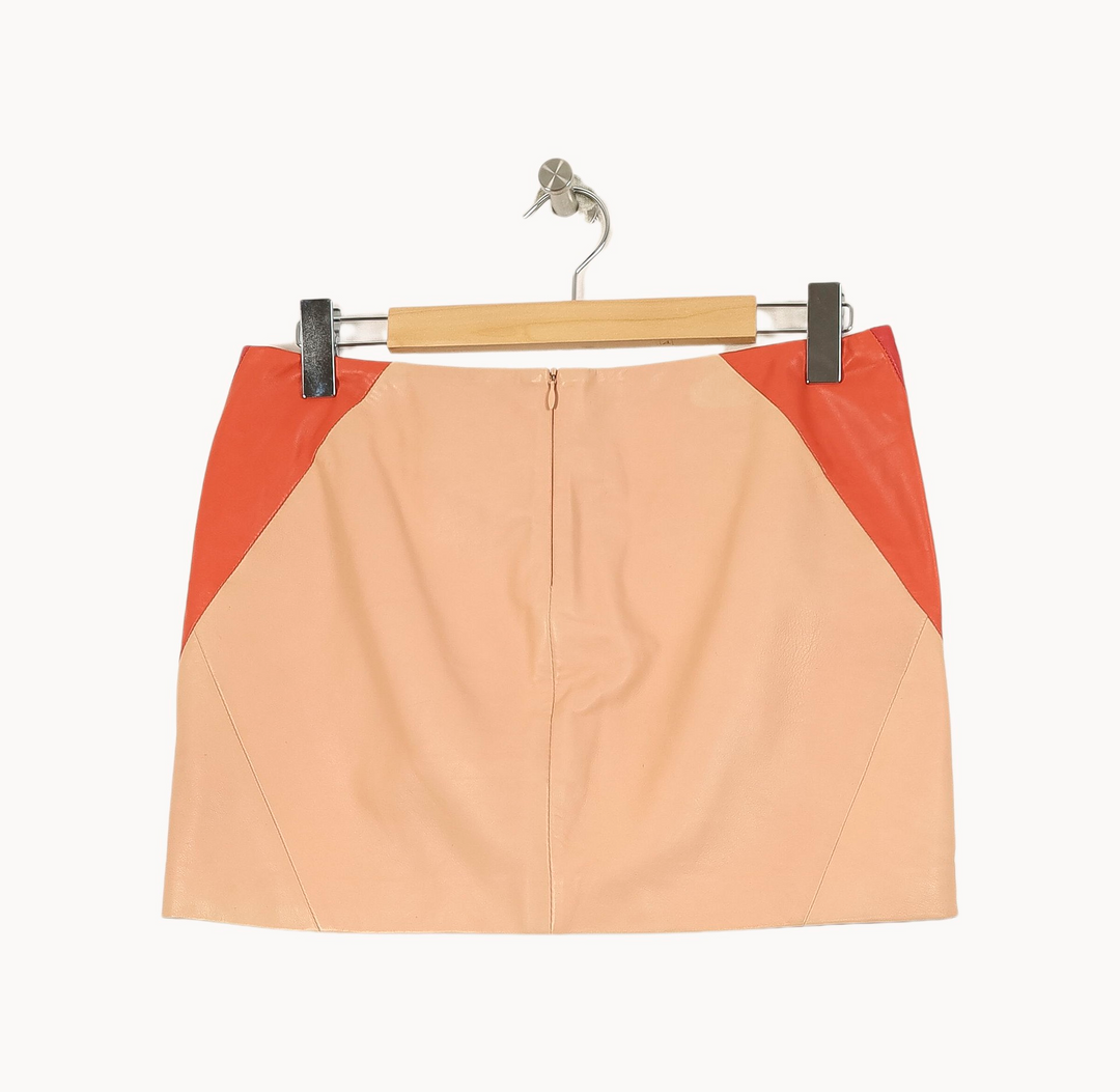 Jupe Courte Beige et Orange - Taille M/38 de la marque Maje | PARAD52205 - Vendu par Paradigme - Image 4