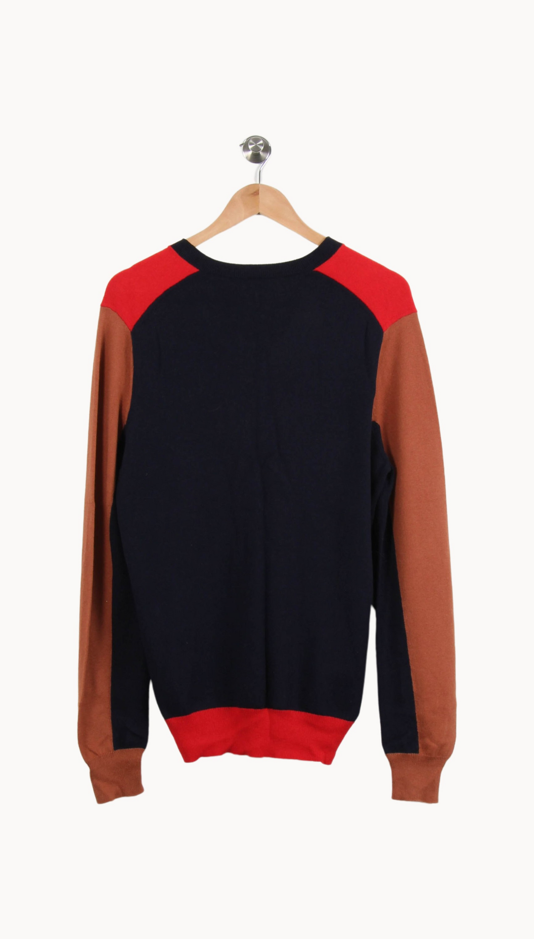 Pull Rouge Bleu et Marron - Taille M/38 de la marque Eric Bompard | PARAD64346 - Vendu par Paradigme - Image 4