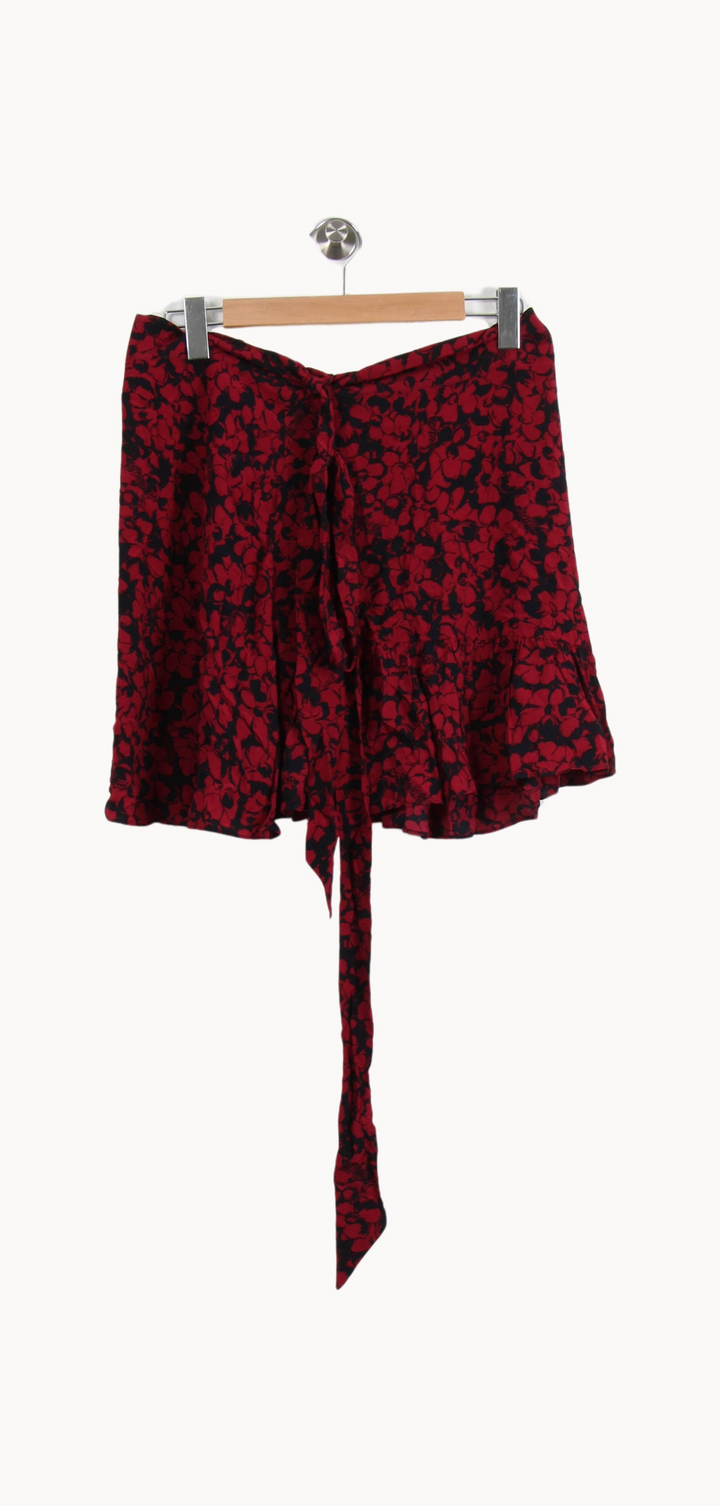 Jupe Portefeuille Rouge et Noir - Taille M/38 de la marque Zadig&Voltaire | PARAD62353 - Vendu par Paradigme - Image 4