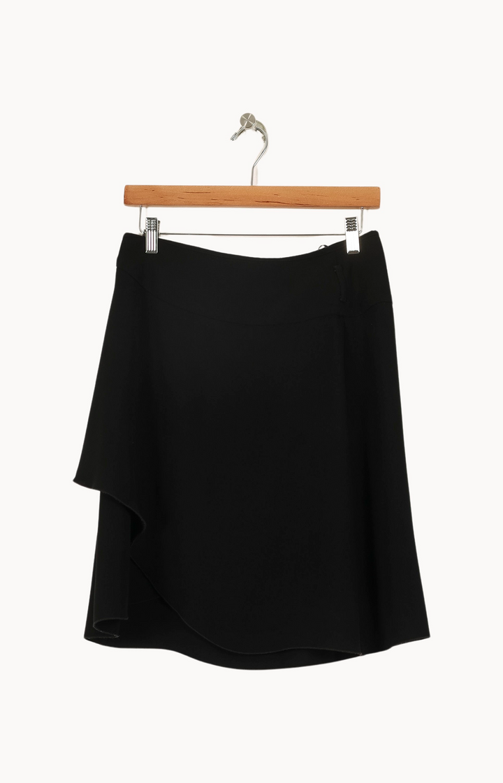 Jupe Portefeuille Noire - Taille M/38 de la marque Caroll | PARAD66959 - Vendu par Paradigme - Image 4