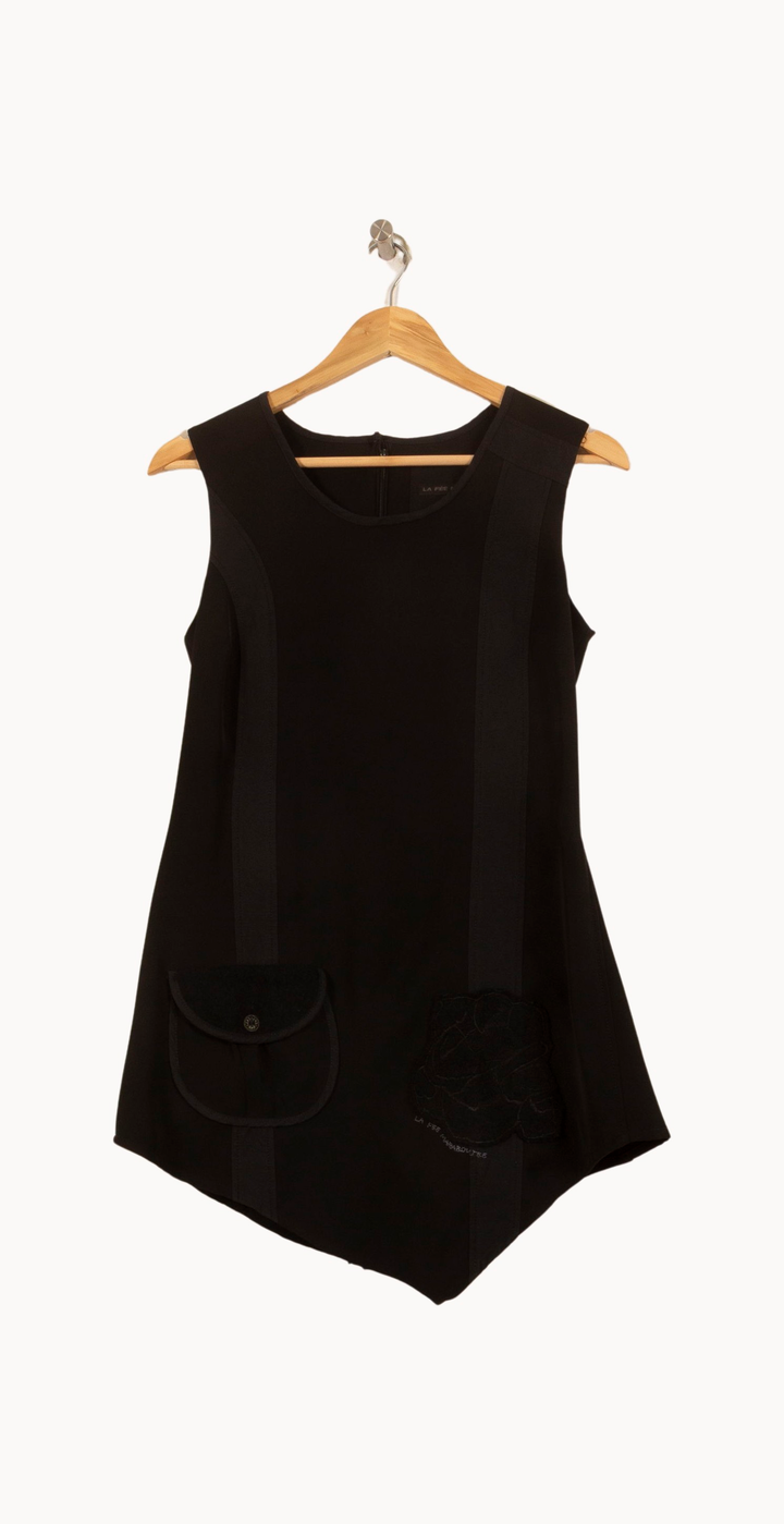 Tunique Noire - Taille M/38 de la marque La Fée Maraboutée | PARAD22535 - Vendu par Paradigme - Image 2