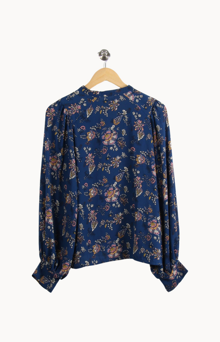 Blouse Fleurie Bleue - Taille L/40 de la marque Levi's | PARAD44946 - Vendu par Paradigme - Image 4