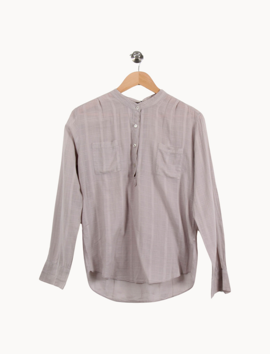 Chemise Grise - Taille M/38 de la marque American Vintage | PARAD69211 - Vendu par Paradigme - Image 2