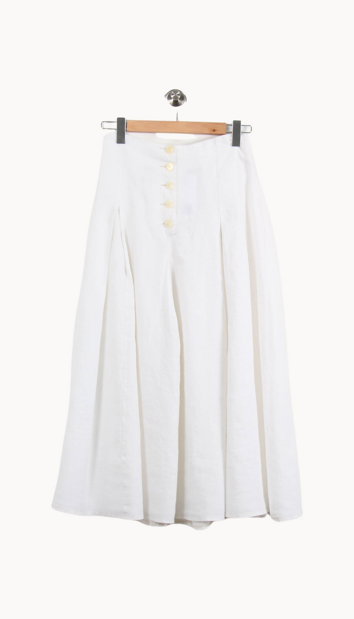 Jupe Longue Blanche - Taille S/36 de la marque ZAPA | PARAD44557 - Vendu par Paradigme - Image 2