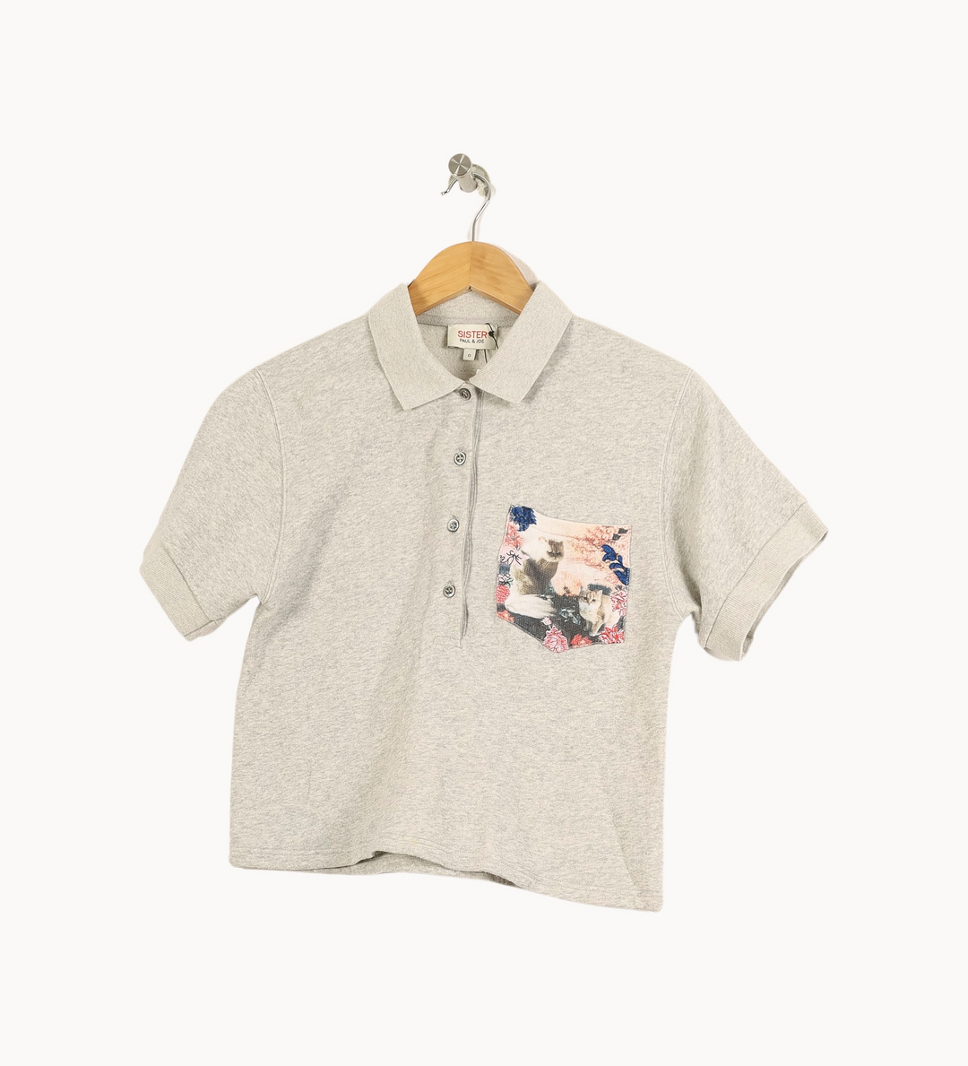 Polo Gris - Taille XS/34 de la marque Paul & Joe Sister | PARAD35547 - Vendu par Paradigme - Image 2
