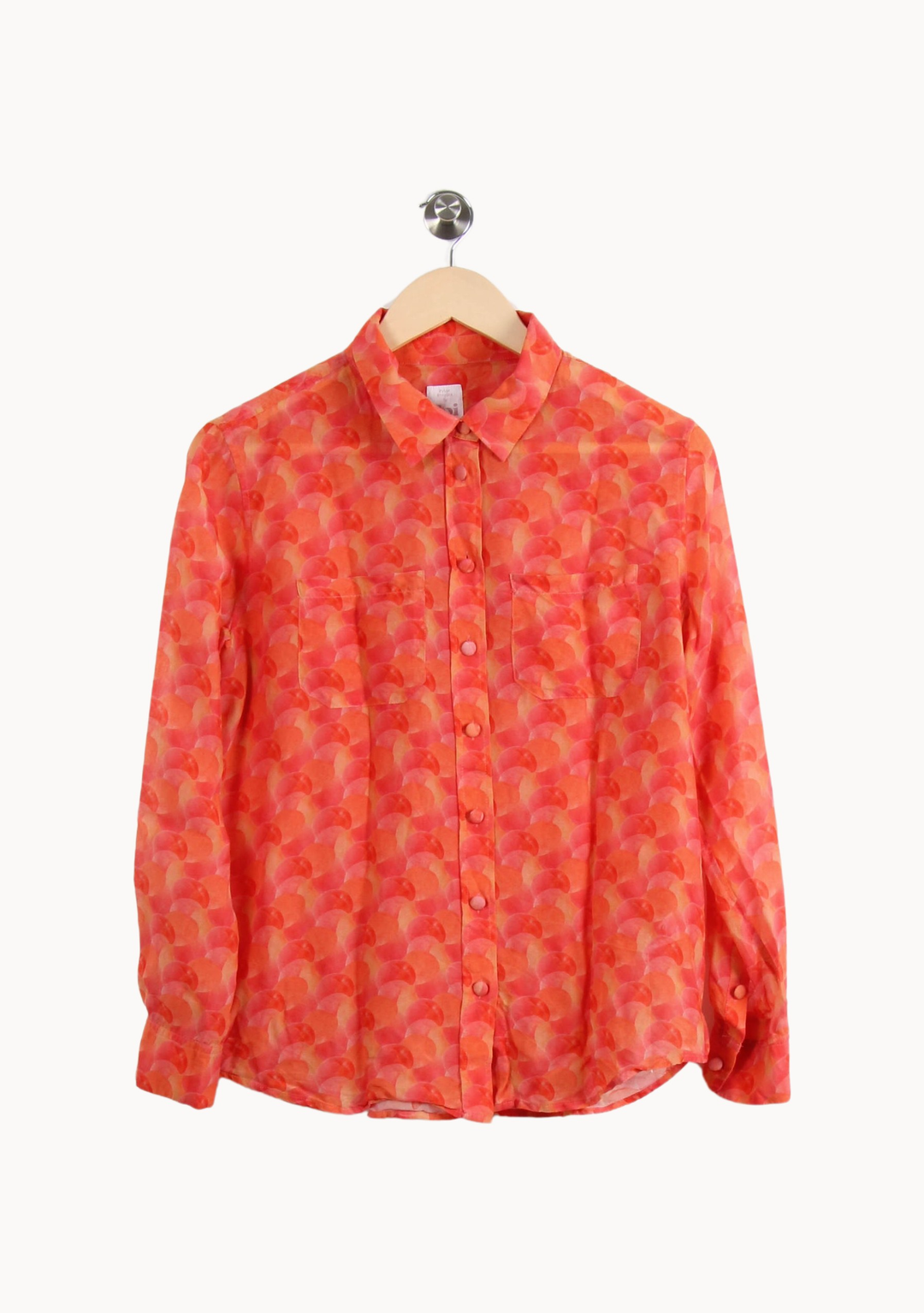 Chemise Imprimée Rose et Orange - Taille M/38 de la marque Soi Paris | PARAD64993 - Vendu par Paradigme - Image 2