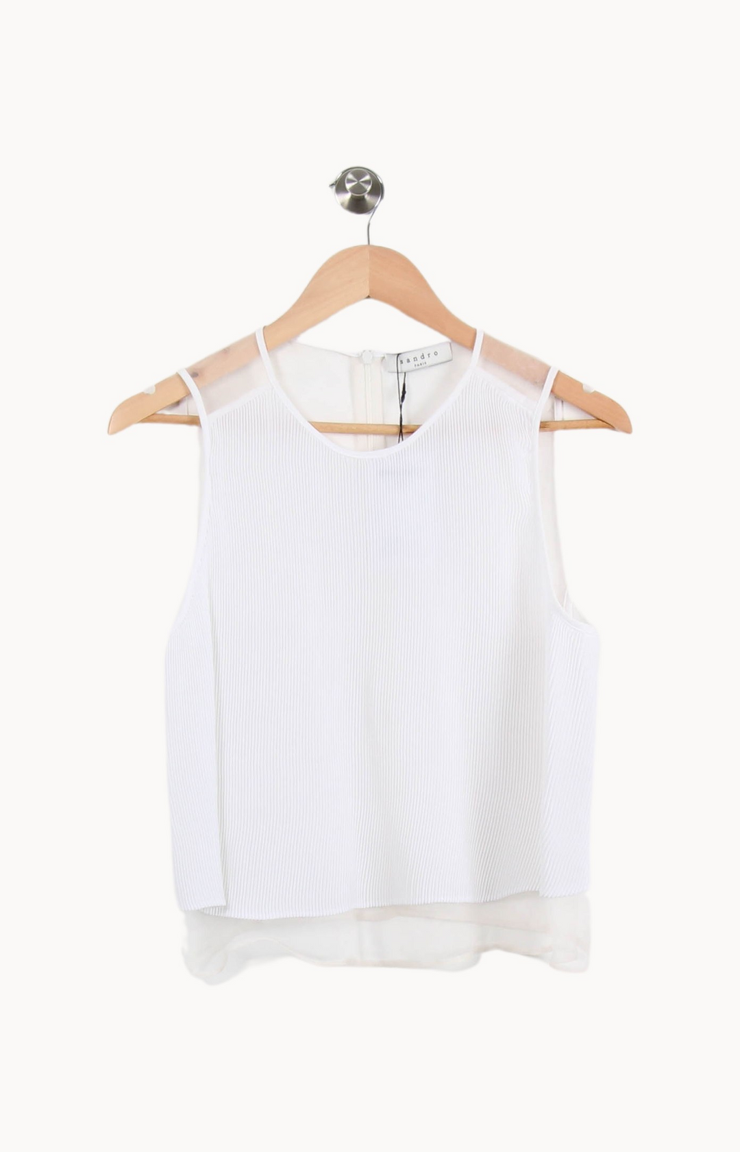 Débardeur Blanc - Taille S/36 de la marque Sandro | PARAD55545 - Vendu par Paradigme - Image 2