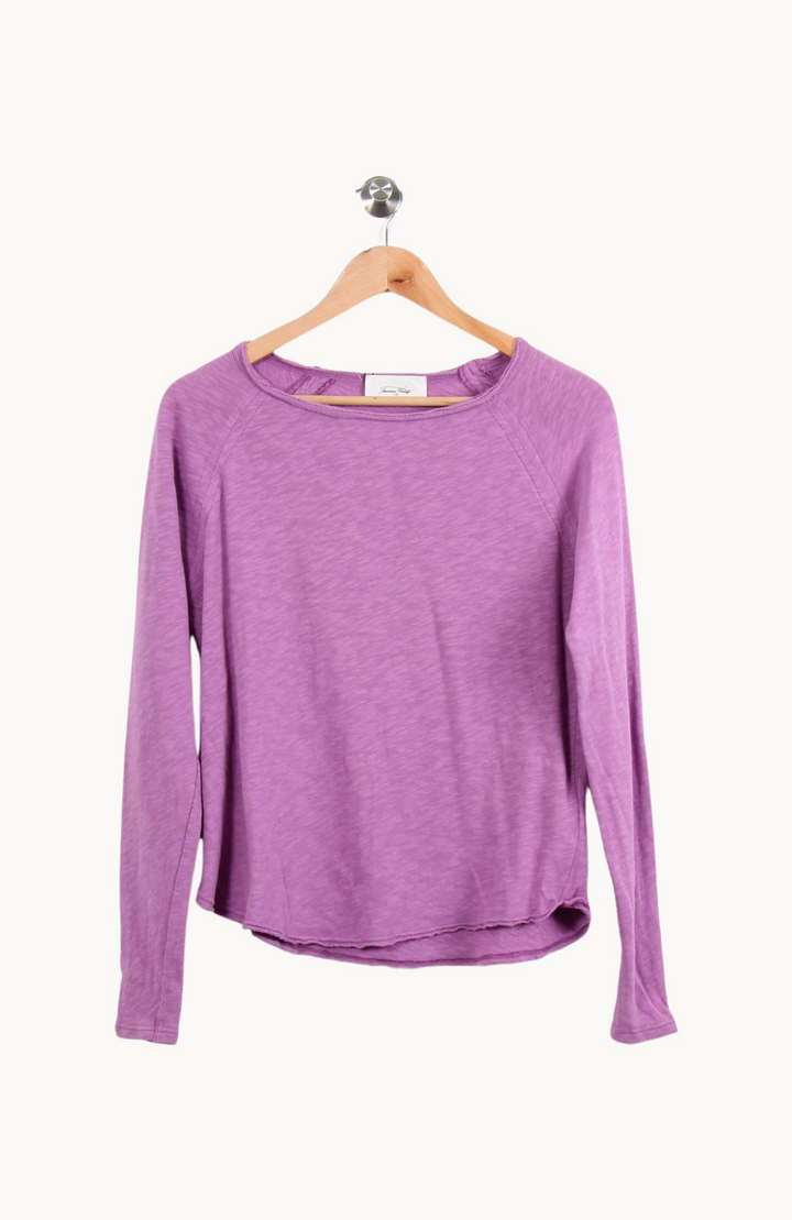 Sweatshirt Violet - Taille S/36 de la marque American Vintage | PARAD45995 - Vendu par Paradigme - Image 2