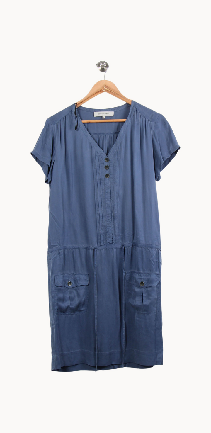 Robe Chemise Bleue - Taille M/38 de la marque Gerard Darel | PARAD53077 - Vendu par Paradigme - Image 2