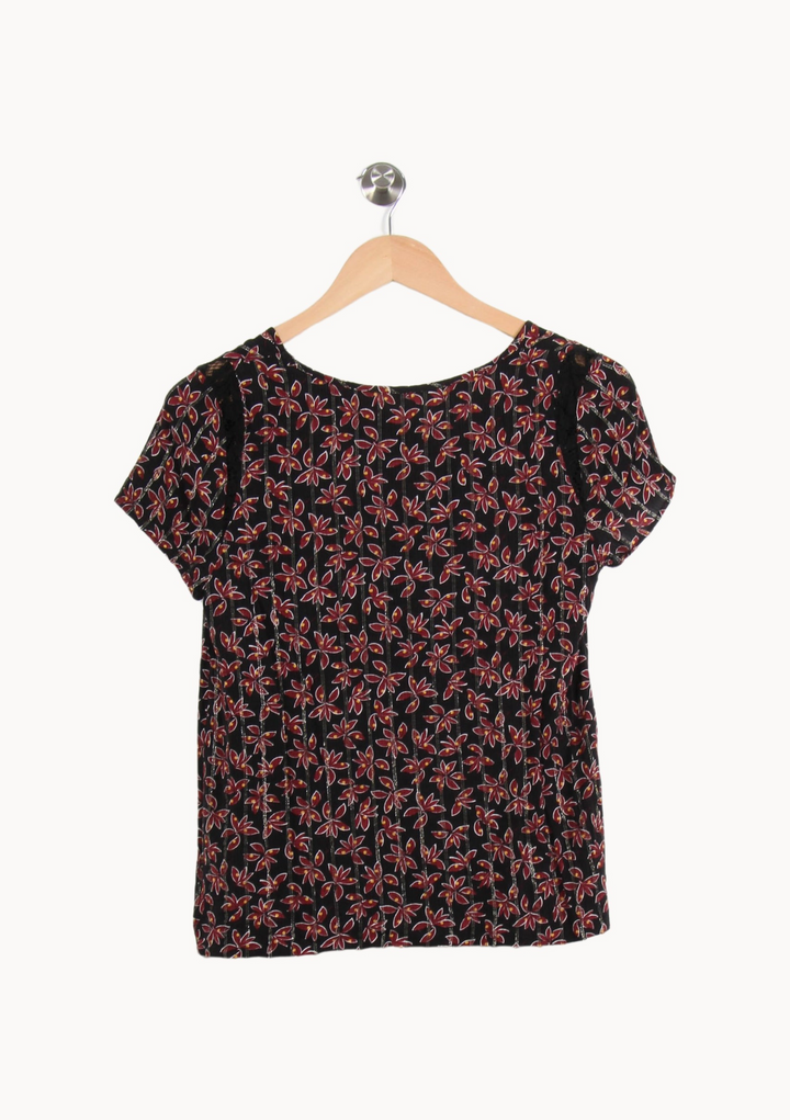 Blouse Noire et Rouge - Taille S/36 de la marque IKKS | PARAD55382 - Vendu par Paradigme - Image 4