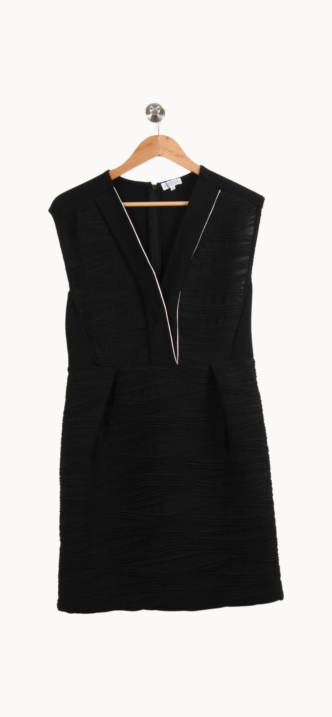 Robe Noire - Taille L/40 de la marque Claudie Pierlot | PARAD55354 - Vendu par Paradigme - Image 2