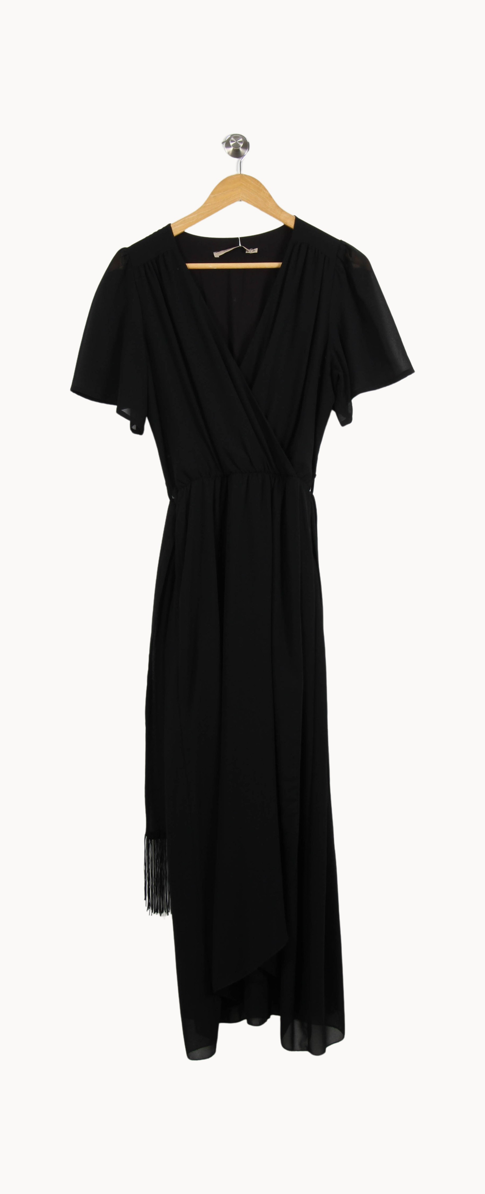 Robe Portefeuille Noire - Taille M/38 de la marque La Fée Maraboutée | PARAD62645 - Vendu par Paradigme - Image 2