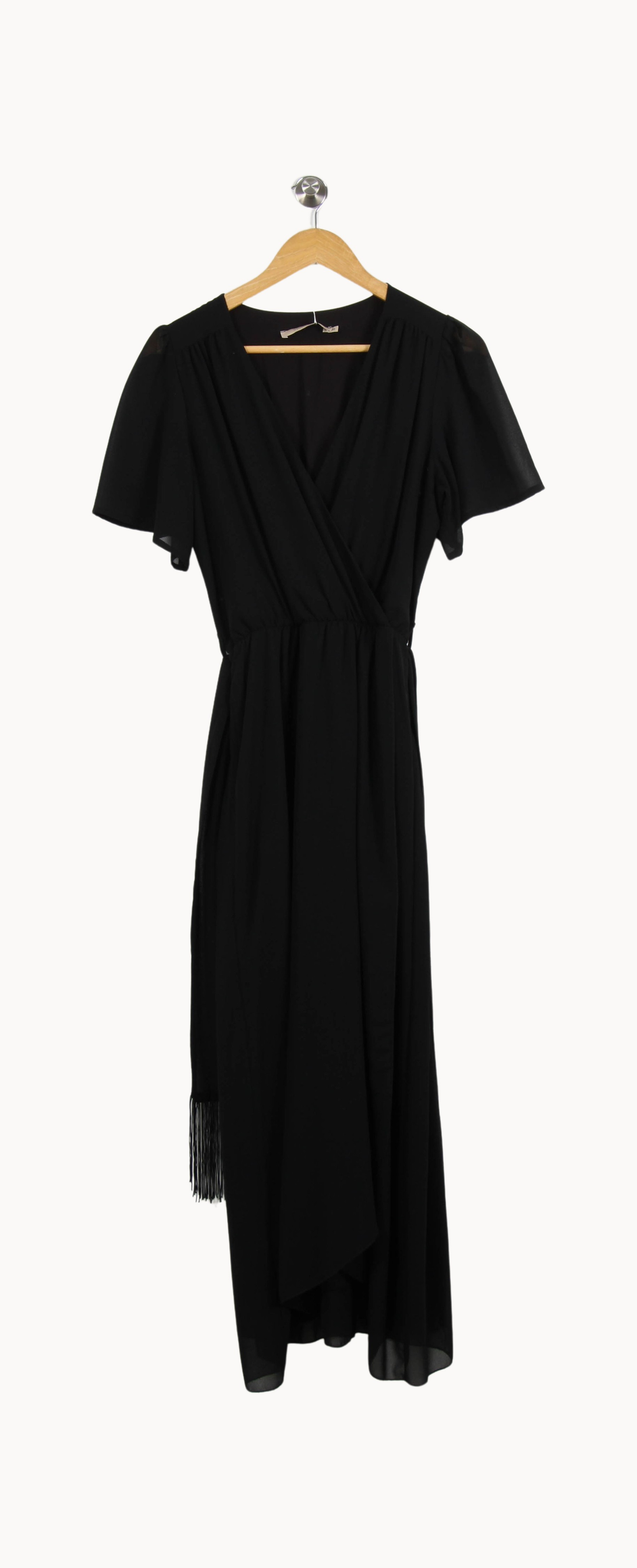 Robe Portefeuille Noire - Taille M/38 de la marque La Fée Maraboutée | PARAD62645 - Vendu par Paradigme - Image 2