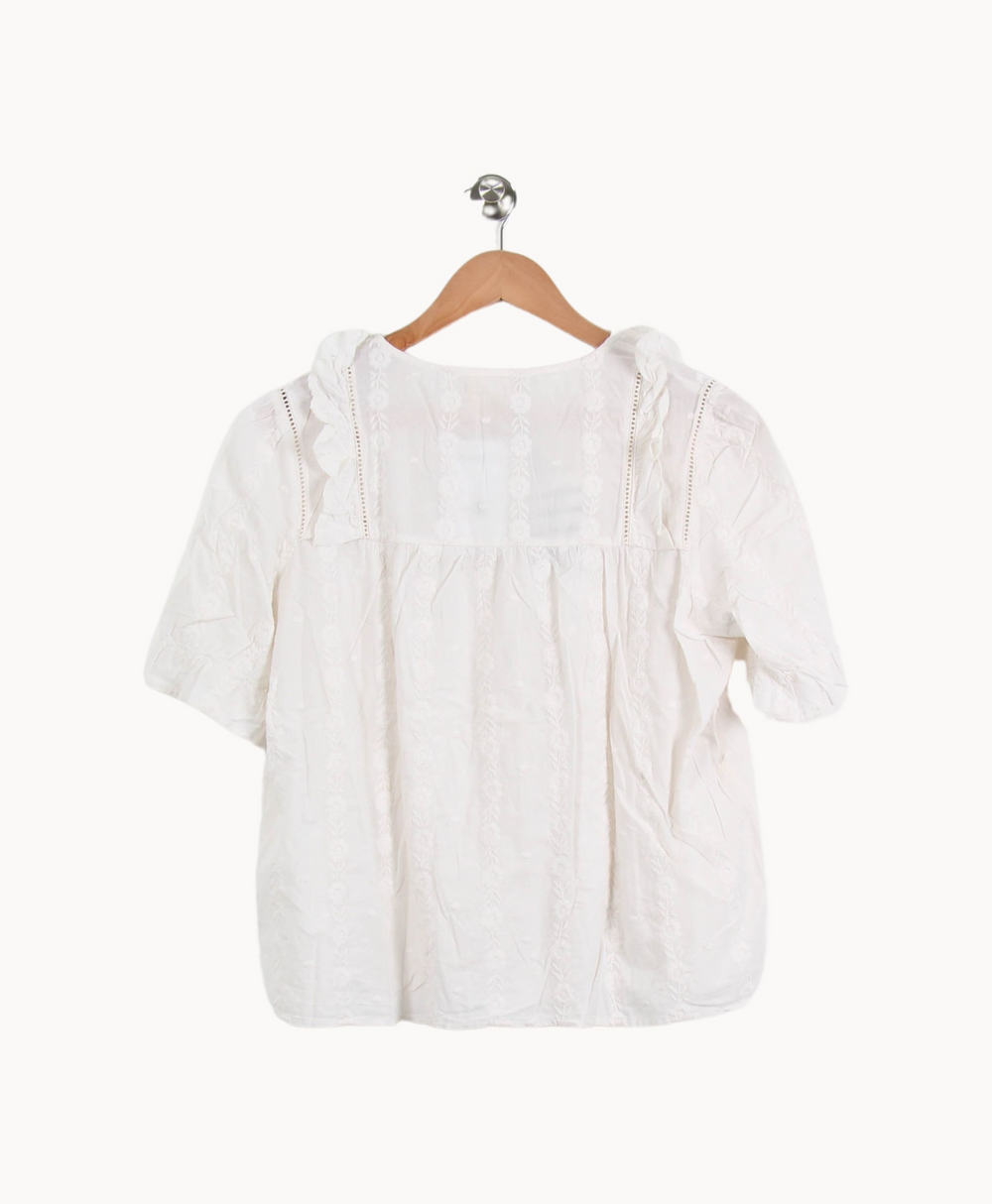 Blouse Blanche - Taille M/38 de la marque Sézane | PARAD67115 - Vendu par Paradigme - Image 4