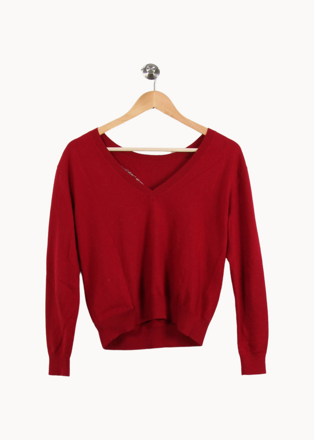 Pull Bordeaux - Taille XS/34 de la marque IKKS | PARAD67321 - Vendu par Paradigme - Image 2