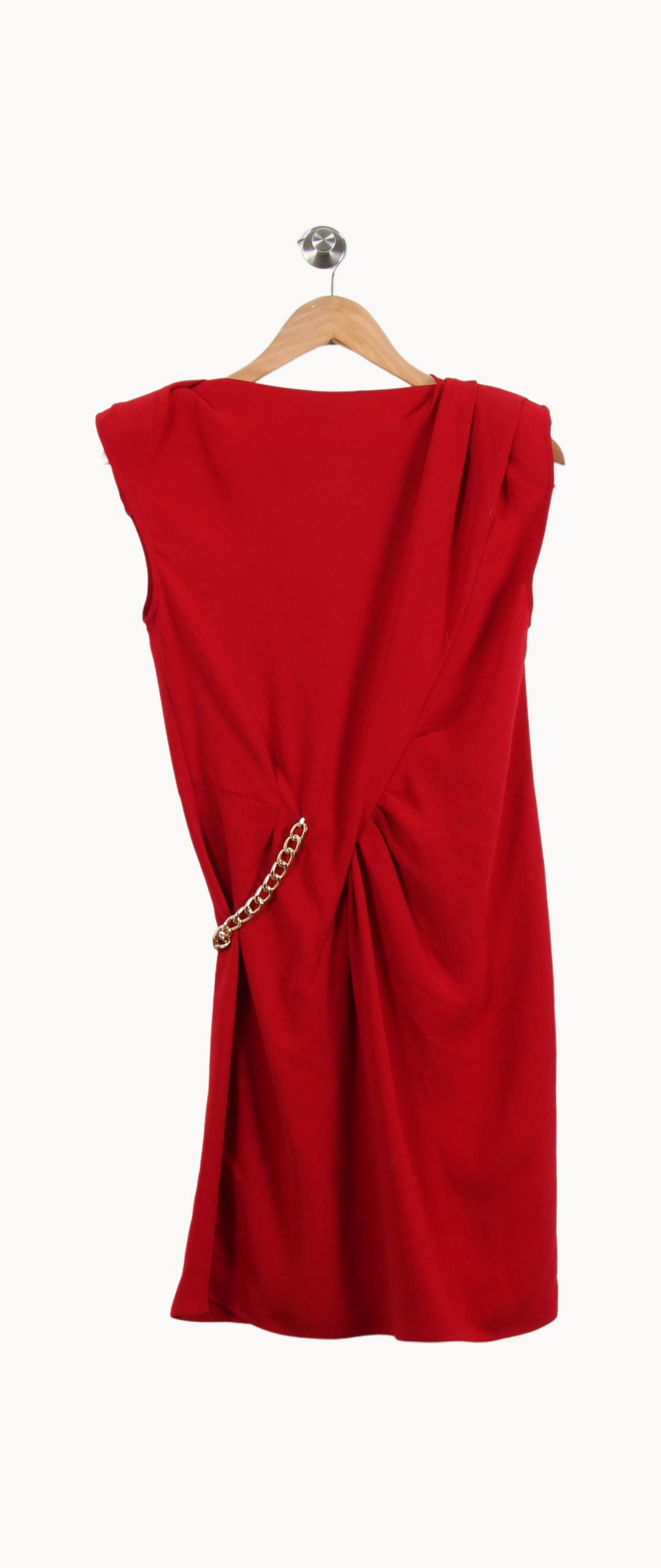 Robe Drapée Rouge - Taille M/38 de la marque The Kooples | PARAD50874 - Vendu par Paradigme - Image 4