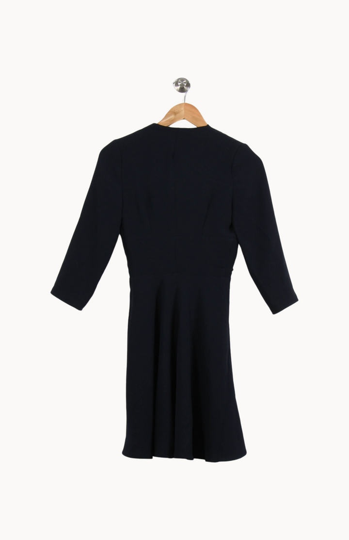 Robe Midi Bleue - Taille XS/34 de la marque Claudie Pierlot | PARAD55635 - Vendu par Paradigme - Image 4
