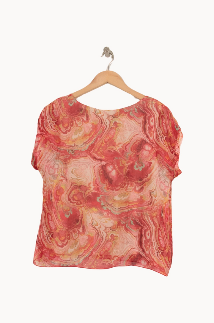 Blouse Rouge et Rose - Taille M/38 de la marque La Fée Maraboutée | PARAD63886 - Vendu par Paradigme - Image 4