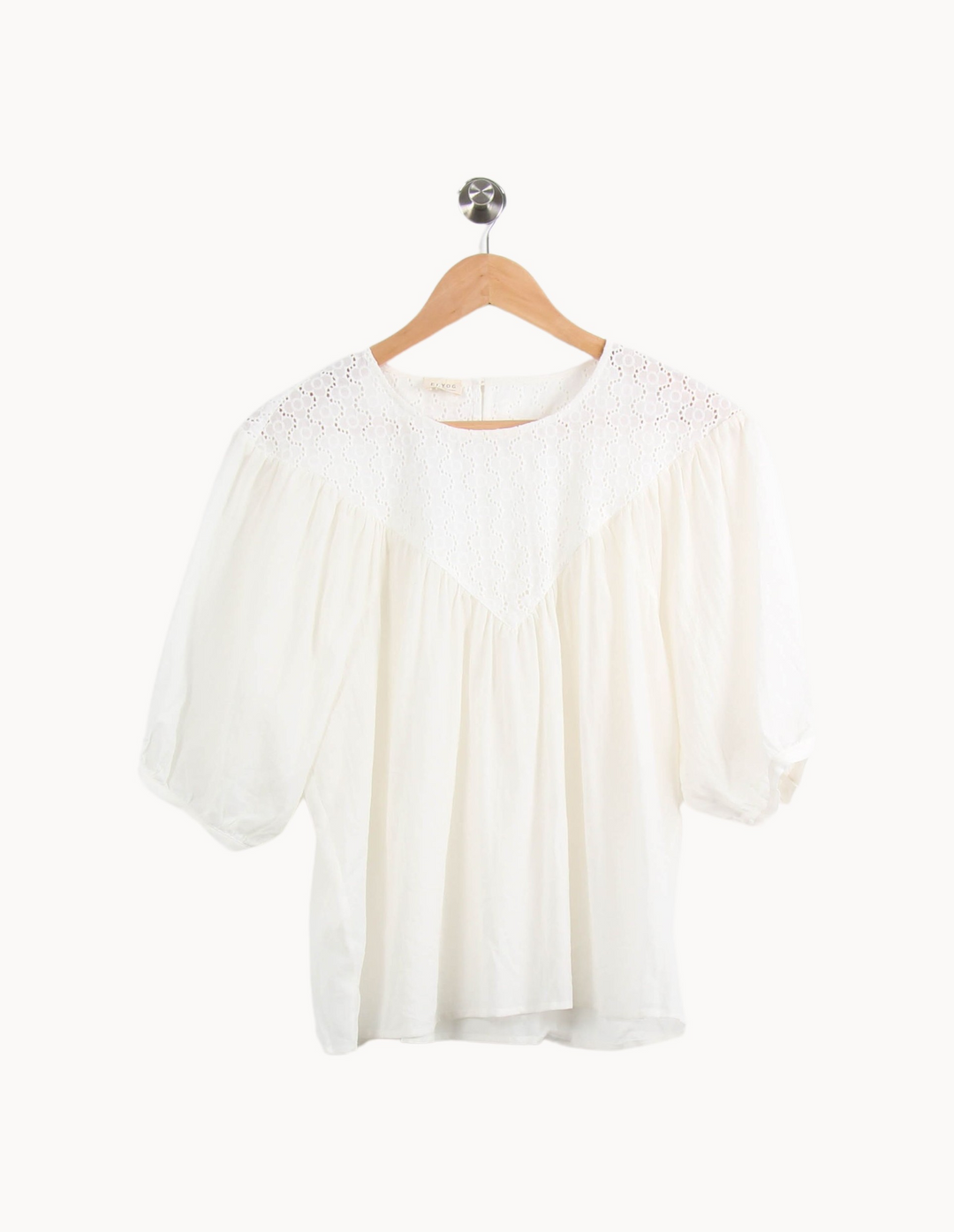 Blouse Brodée Blanche - Taille S/36 de la marque Ekyog | PARAD66563 - Vendu par Paradigme - Image 2