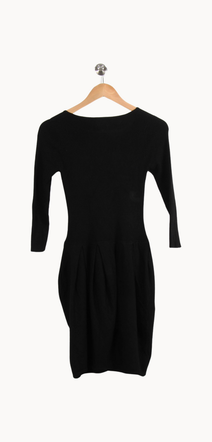 Robe Pull Noire - Taille S/36 de la marque Maison 123 | PARAD39649 - Vendu par Paradigme - Image 4