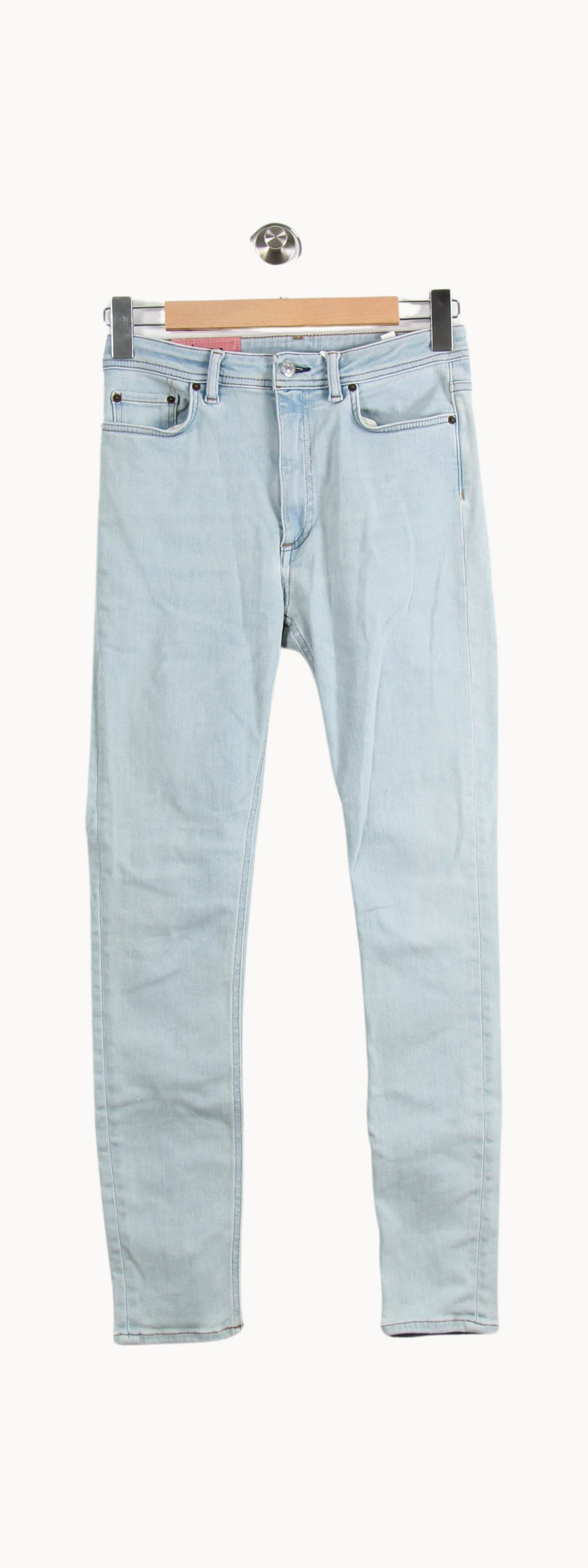 Jean Slim Bleu Clair - Taille L/40 de la marque Acne Studios | PARAD66989 - Vendu par Paradigme - Image 2