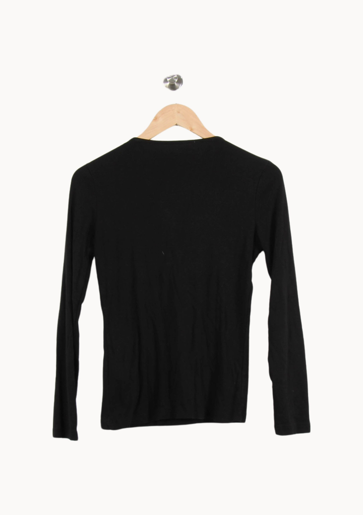 T-shirt noir - Taille L/40 de la marque Caroll | GLLM0018 - Vendu par Paradigme - Image 4